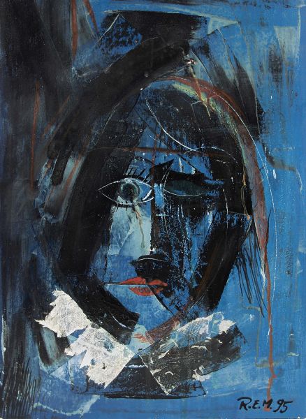 blue portrait