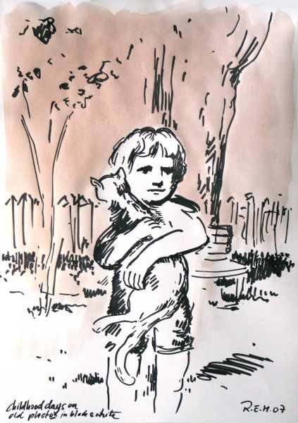 childhood days on old photos